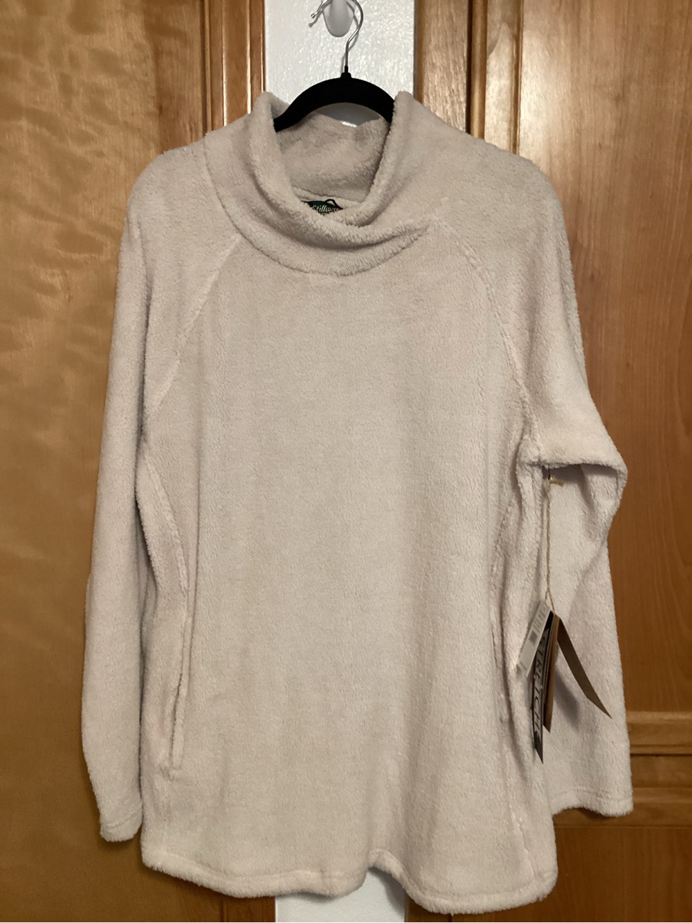 Stillwater Supply Co. Plush Cream Funnel Neck Teddy Jacket, size XL, NWT